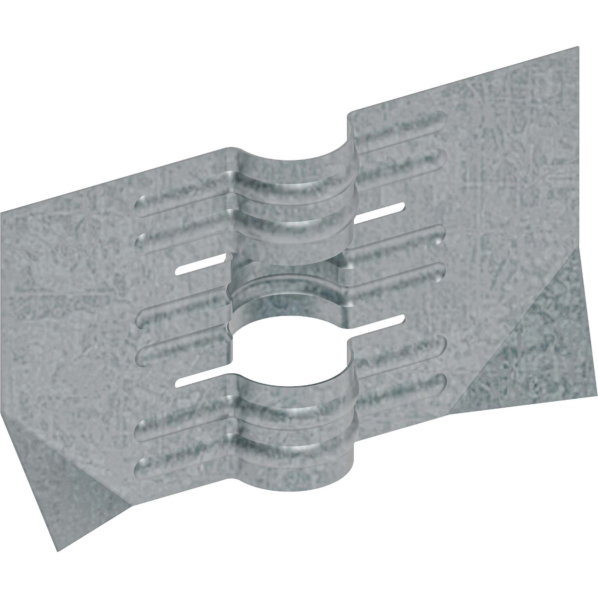 Mounting plate for a Ø 60 mm round fence post