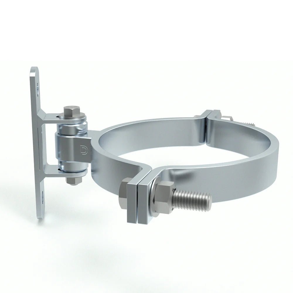 Shut It Round Bolt-On BadAss hinge for a 203 mm round post