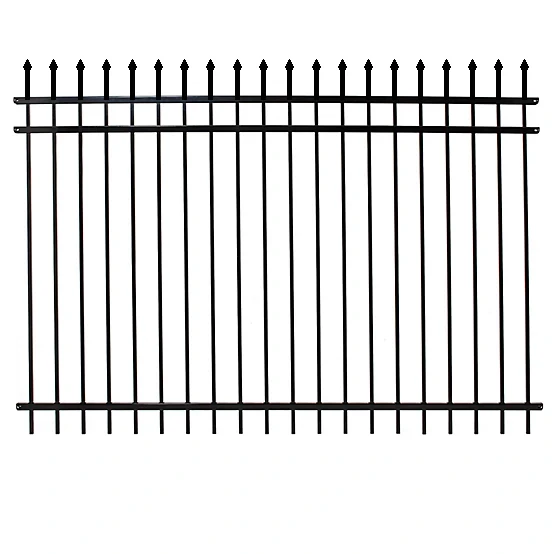 Fortress Versai Steel Fence Panel | 3 Rail | Pressed Spear