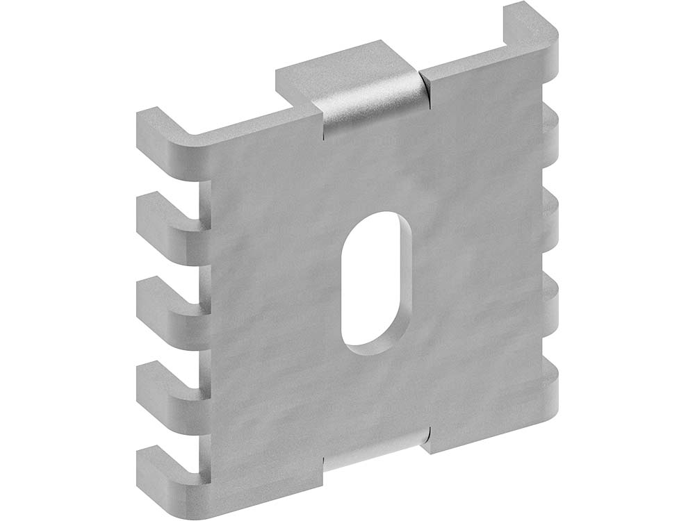 Single spider bracket for 358 security fence, hot-dip galvanised