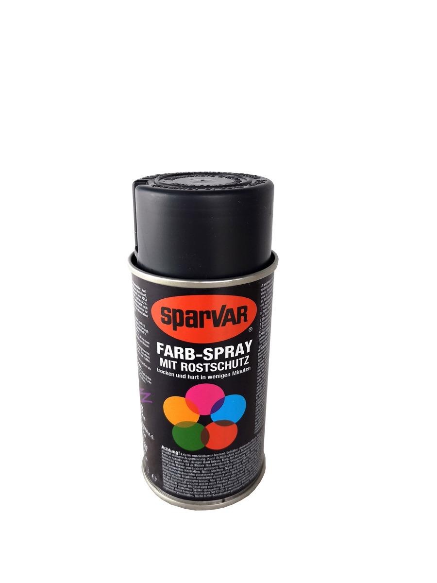 150 ml spray can in black RAL 9005, second view