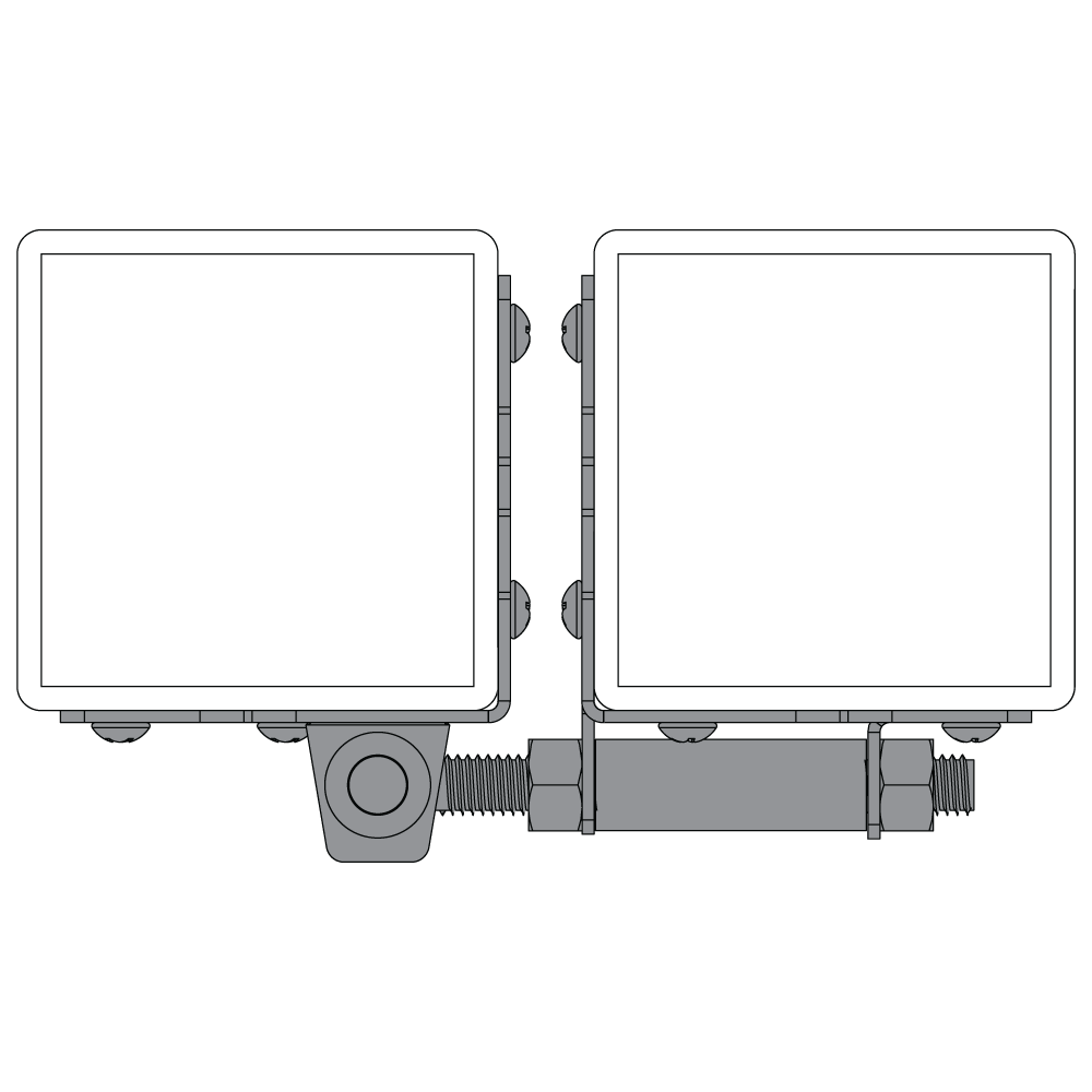 Regular Plain Pivot Hinge DDSHSS with standard to standard side legs
