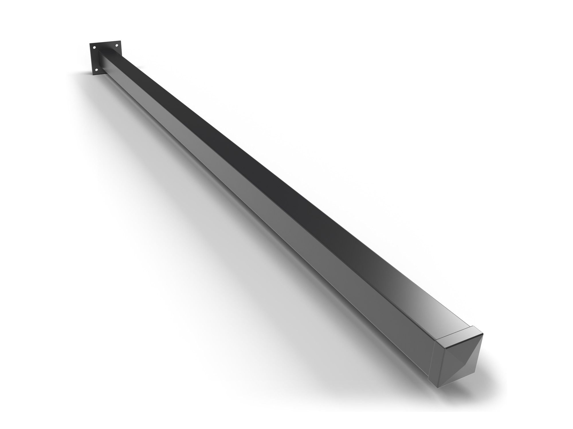 Surface Mount Ornamental Fence Post | 2-1/2" x 2-1/2" | 14 Ga | Base Plate