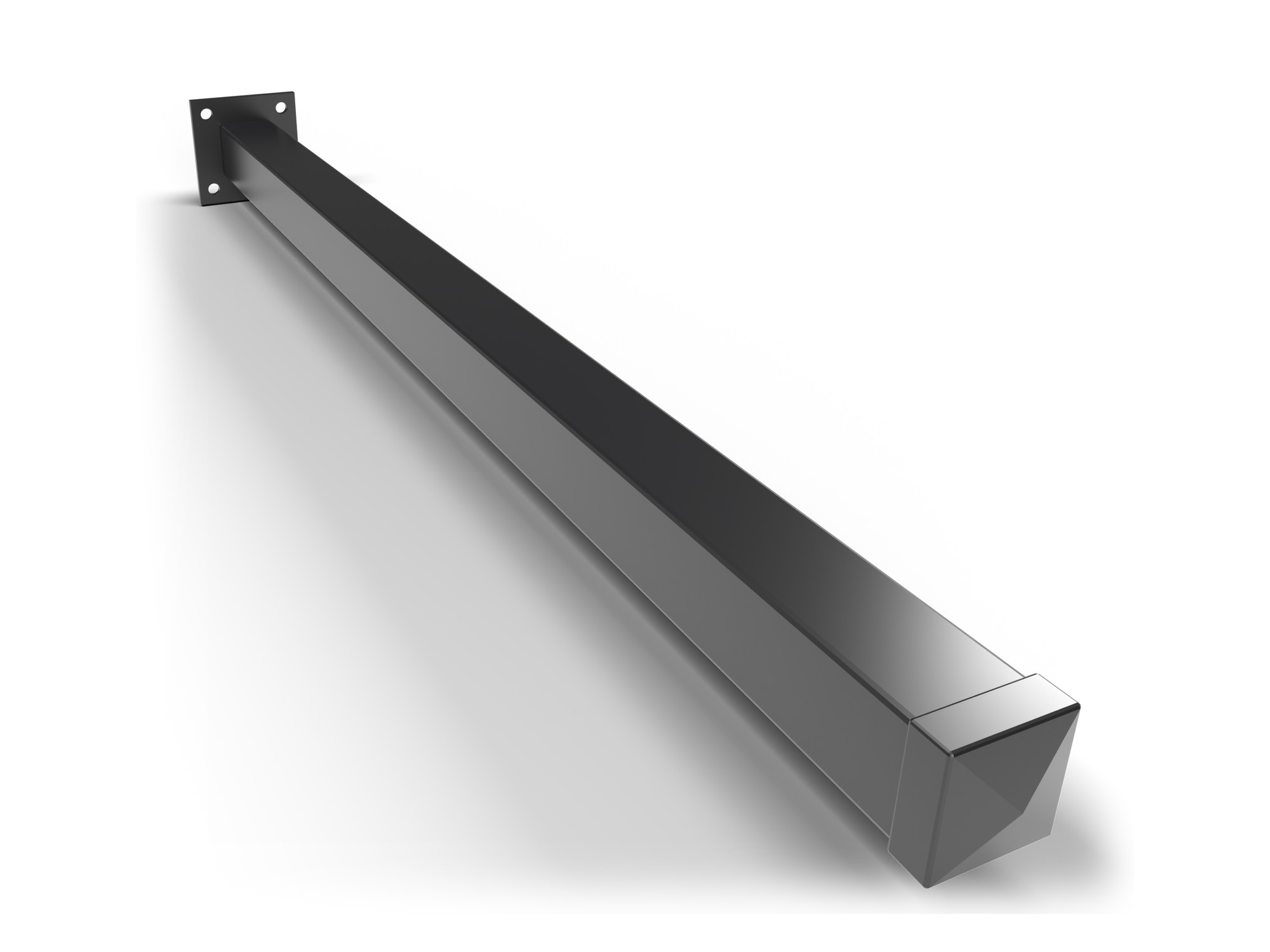 Ornamental Steel Fence Post with Baseplate | Cap included