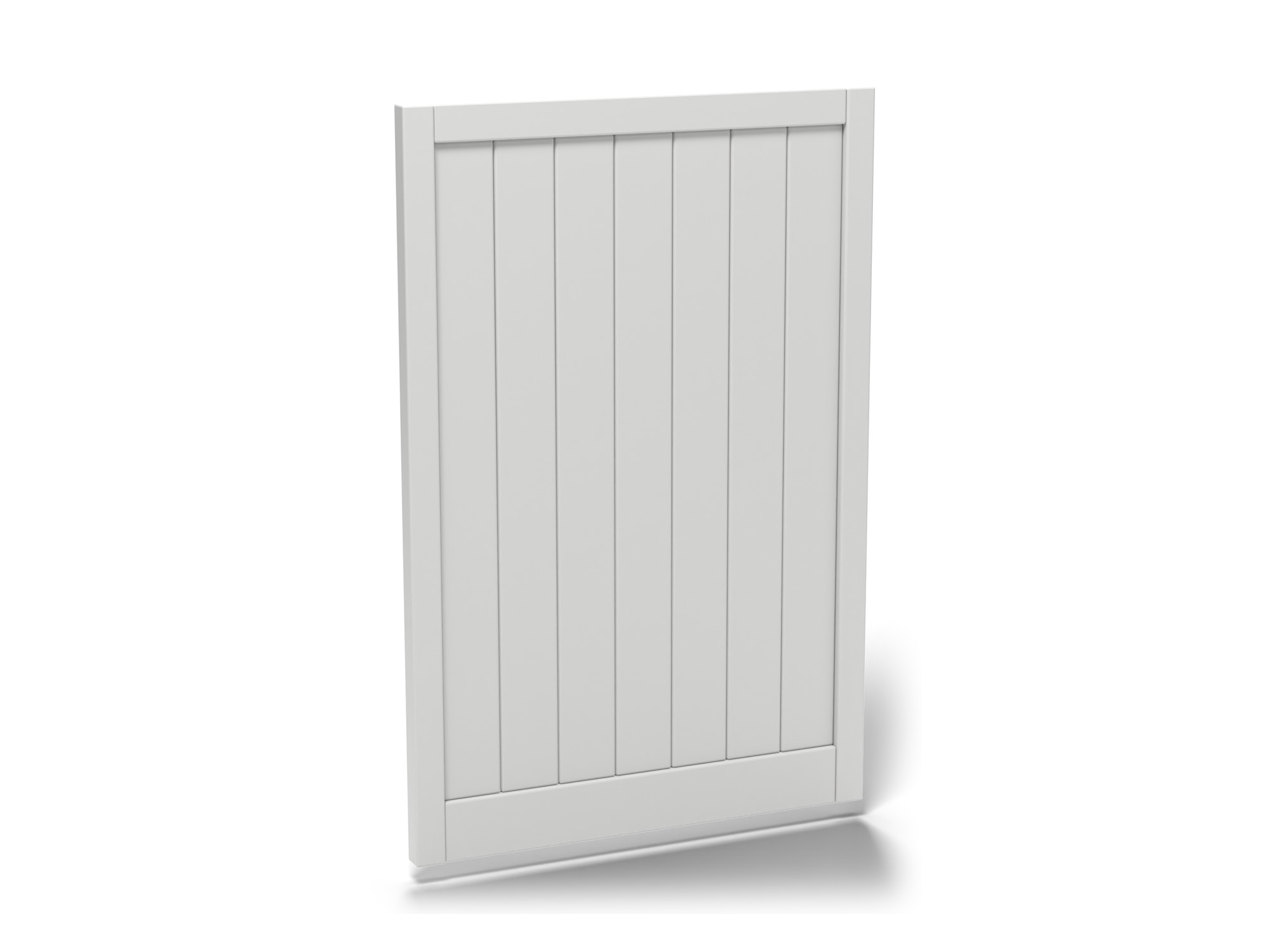 Vinyl Privacy Fence Gate | 6 ft x 4 ft | White