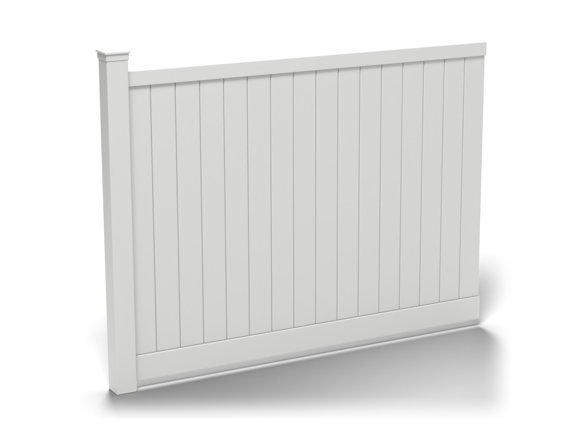 Vinyl Privacy Fence Panel | 6 ft x 8 ft | White