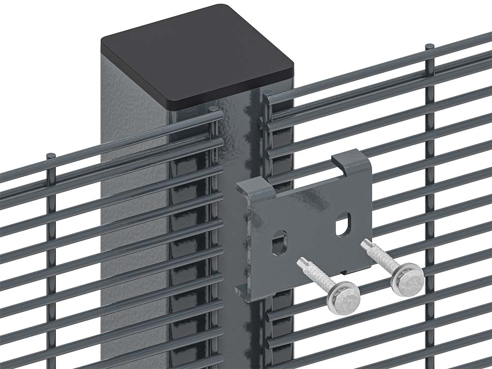 Close-up of the Secufence 358 mesh, 76.2 x 12.7 mm