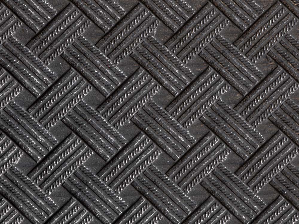 Close-up of the black Rotan woven texture