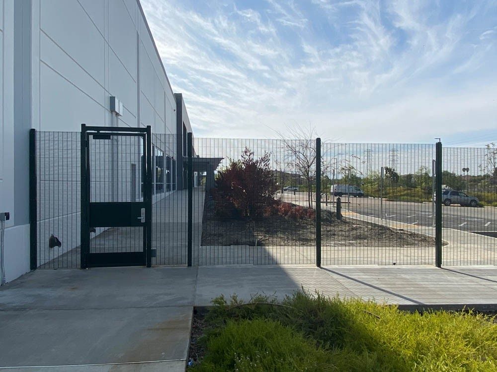 358 security fence and personnel gate at a data center in the United States