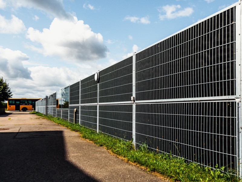Noisecare soundproof fence modules along a road